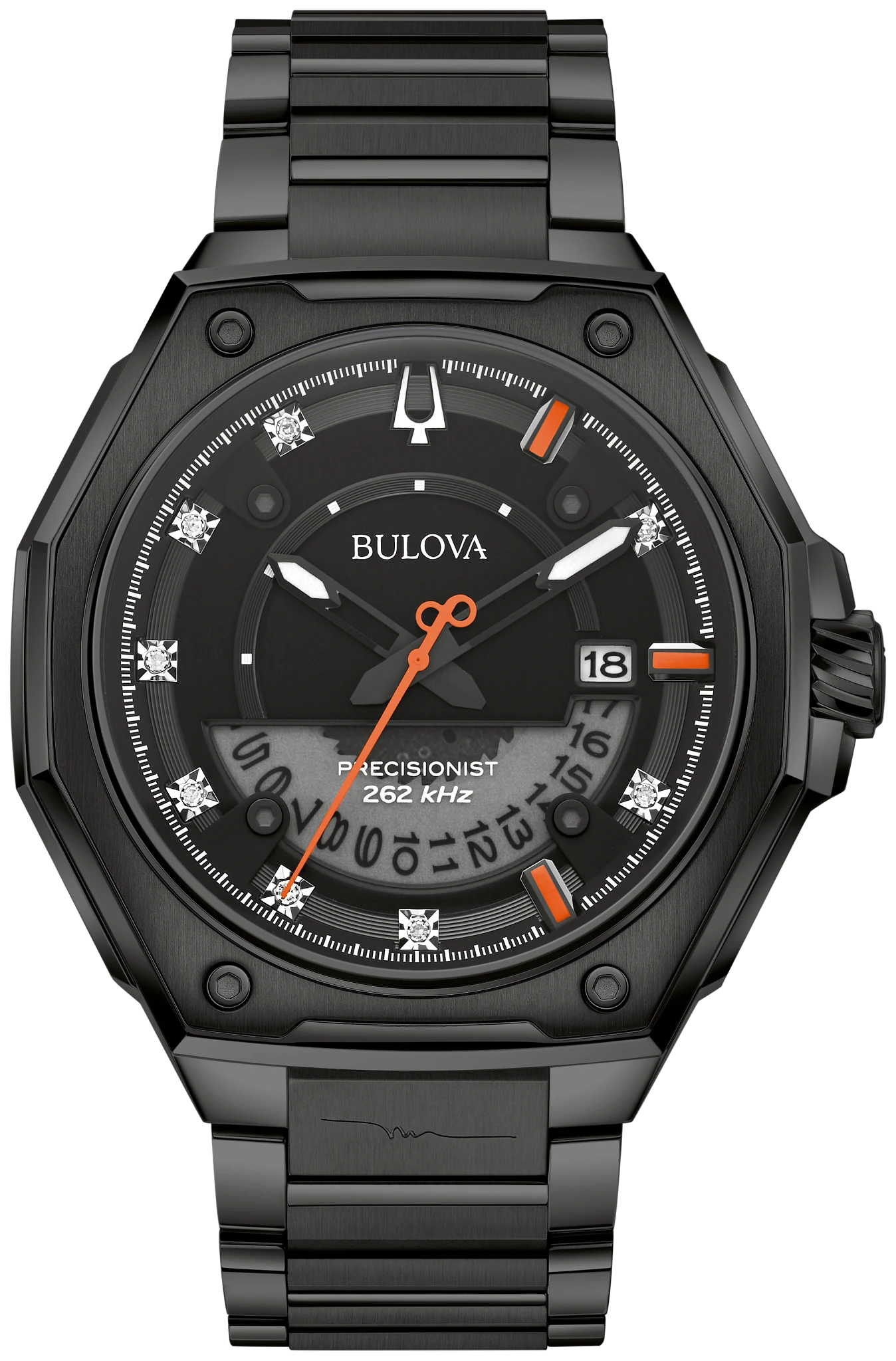 Black Dial Stainless Steel Bracelet Series X 98D183 | Bulova
